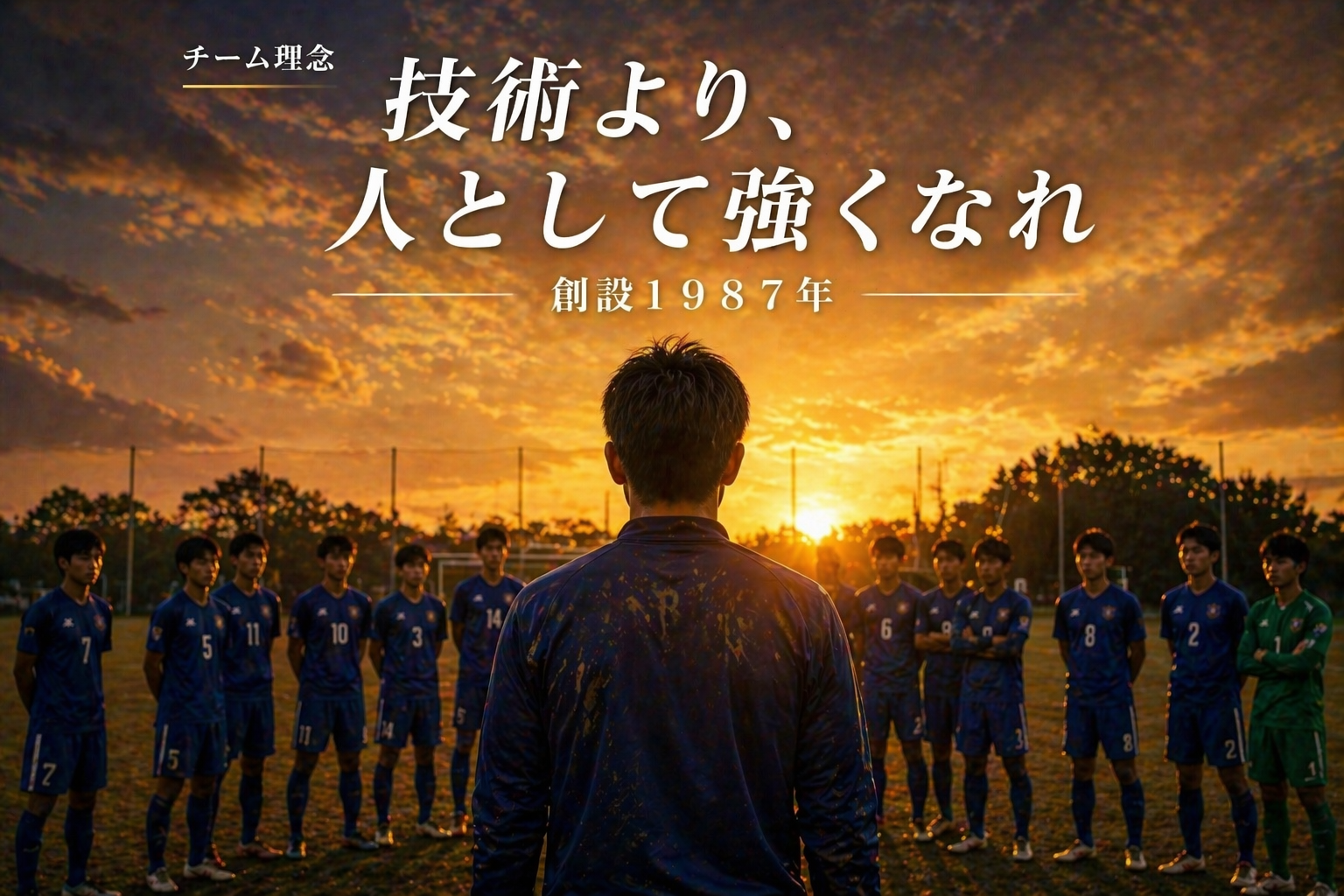 チーム理念 技術より、人として強くなれ